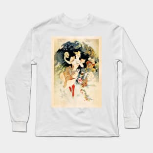 Art Poster La Comédie "Crazy Happiness" by Jules Cheret Maitres De L' Affiche Collection Long Sleeve T-Shirt